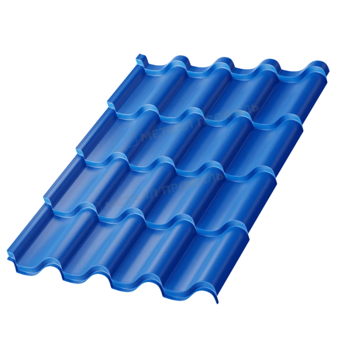 Металлочерепица Металл-Профиль Монтерроса-S 0,5 PURMAN® RAL 5005 Синий насыщенный