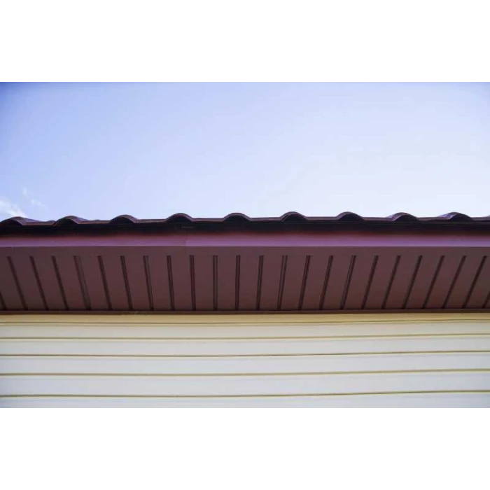 Софит металлический без перфорации 0,45 Drap ST с пленкой RAL 6005 зеленый мох