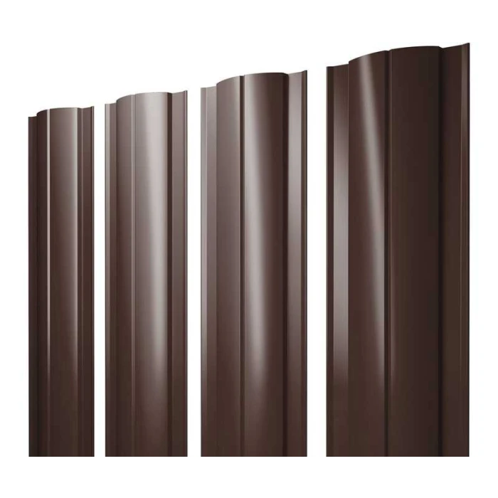 Штакетник Круглый Grand Line 0,4 Полиэстер RAL 8017 Шоколад